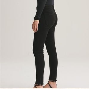 AGOLDE Sophie Mid Rise Black Ankle Jean Size 34